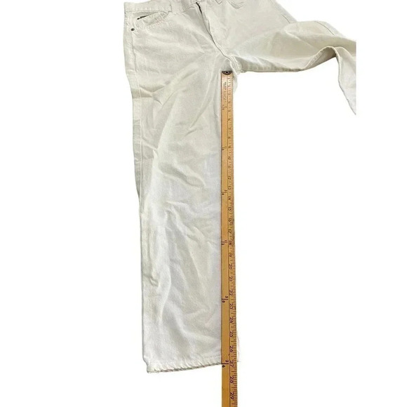 Calvin Klein Unite Women White Five Pocket Style Straight Leg Jean Size 13 - Picture 4 of 6